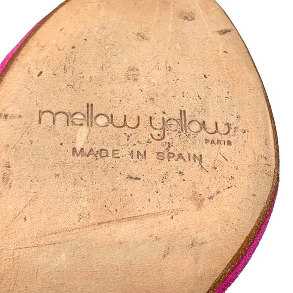 MELLOW YELLOW Nuevo Pink‎ Suede Peep Toe Slingback Bow Pumps - Picture 11 of 12